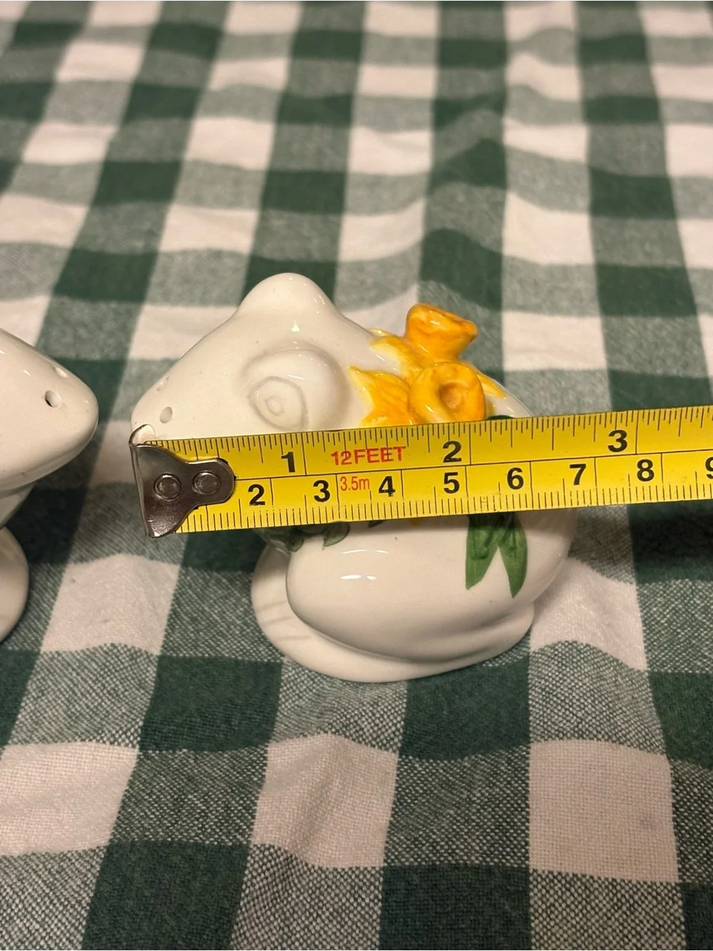 Ceramic frog salt and pepper shakers